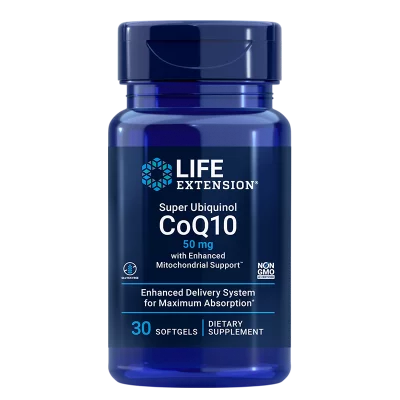Мощен антиоксидант за здраво сърце - Коензим Q10 (убиквинол), 50 mg х 30 софтгел капсули