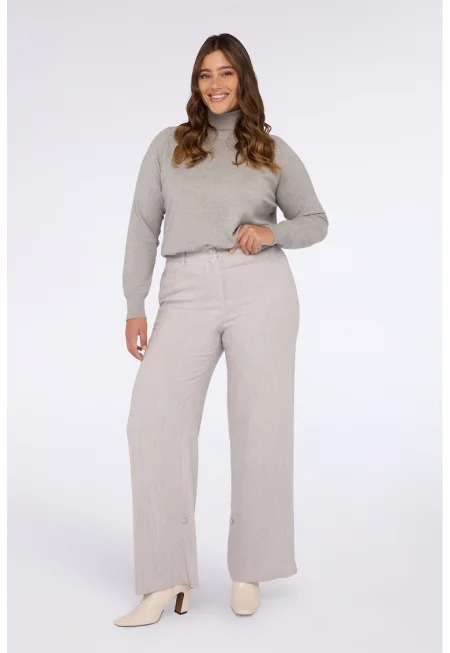 Панталон с висока талия и широк крачол