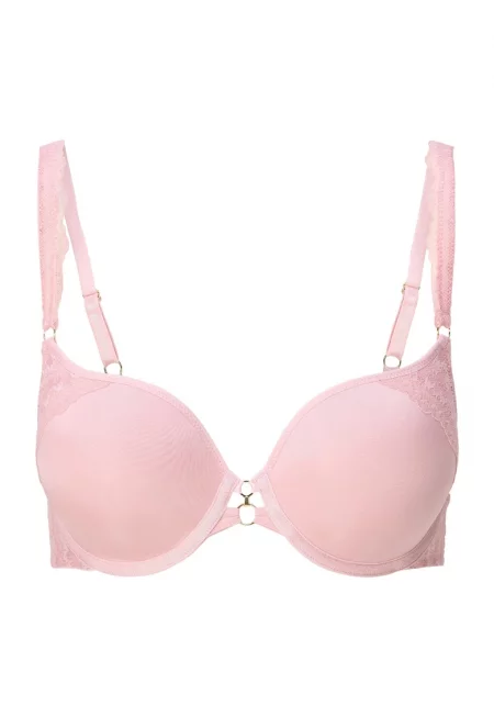 Подплатен сутиен с регулируеми презрамки - Пастелнорозов
