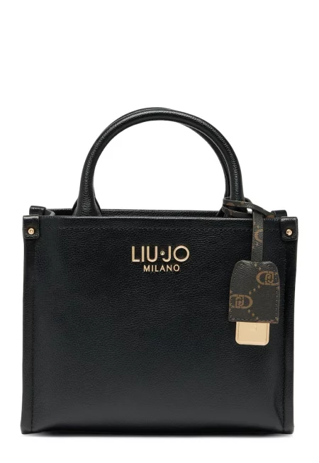 Ръчна чанта с допълнителна презрамка - Черен