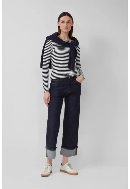 Раирана памучна блуза