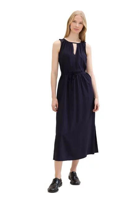 Рокля с отвори - Тъмносин