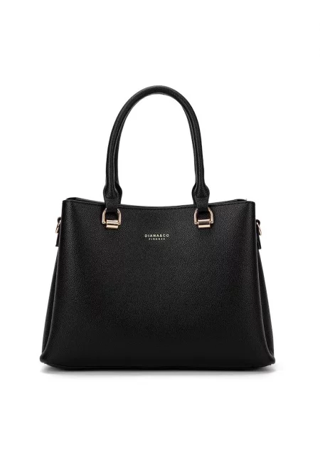 Шопинг чанта от еко кожа - Черен