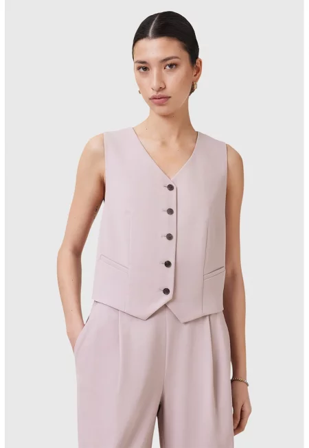 Шпиц елек Aleida - Прашно розово