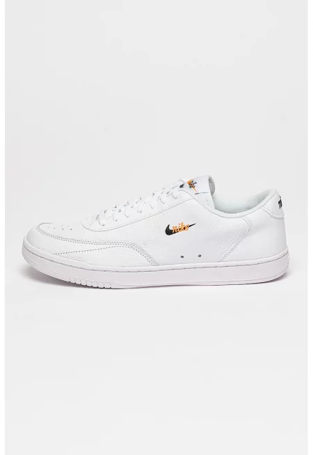 Спортни обувки Court Vintage Premium с кожа и еко кожа - Бял