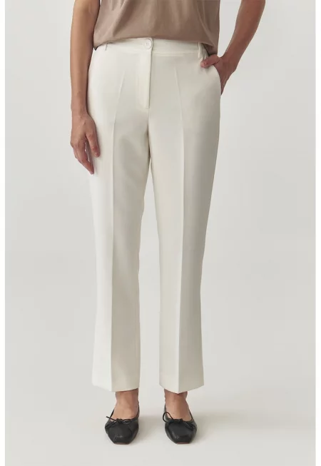 Стеснен панталон Elegant - Слонова кост