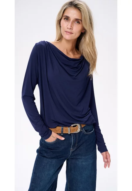 Свободна блуза с драперии Ambre