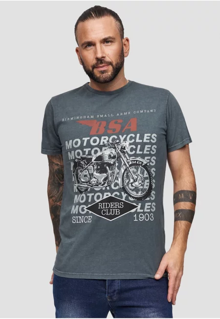 Тениска BSA Birmingham Motorcycles 3309 с десен