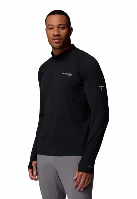 Трекинг блуза Driventure с цип - Черен