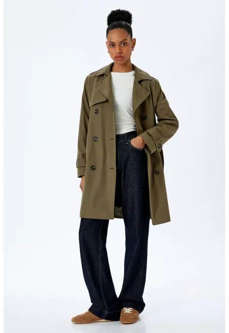 Тренч с колан - Каки