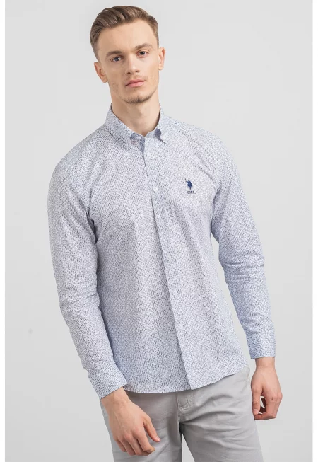 U.S. Polo Assn - Риза по тялото с принт