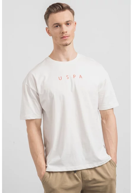 U.S. Polo Assn - Tениска с принт на гърба