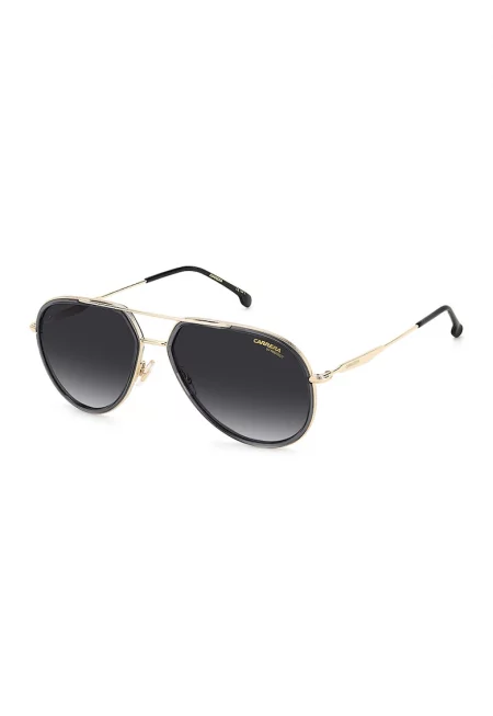 Унисекс слънчеви очила Aviator с градиента - Розово златисто/Tъмносив