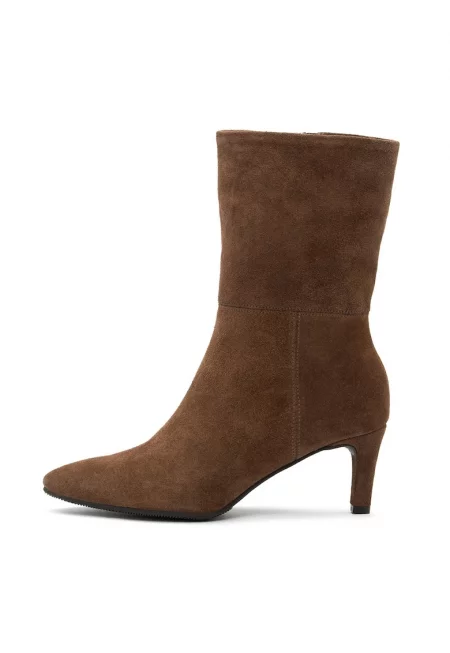Велурени боти Kaya с цип