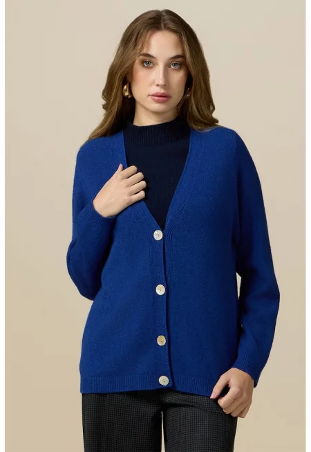 Жилетка с шпиц - Кралско Синьо