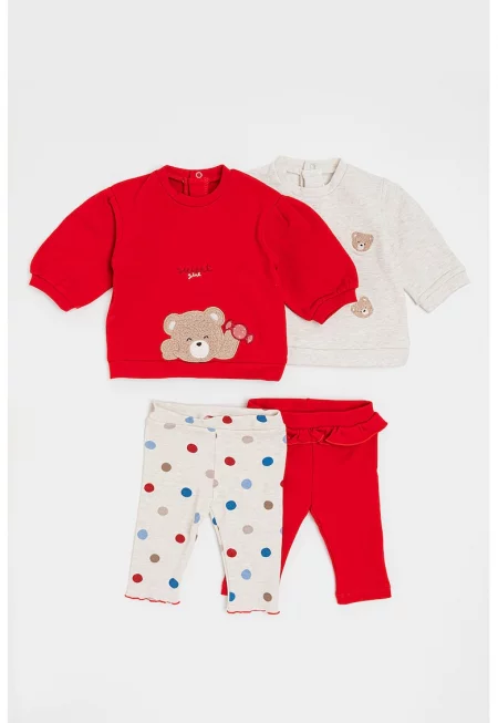 Блуза с принт и панталон - 4 части