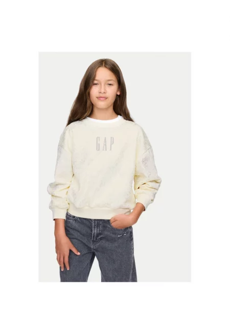 Блуза за момиче  304985829 - Памук/Полиестер - 134 см - Бежов