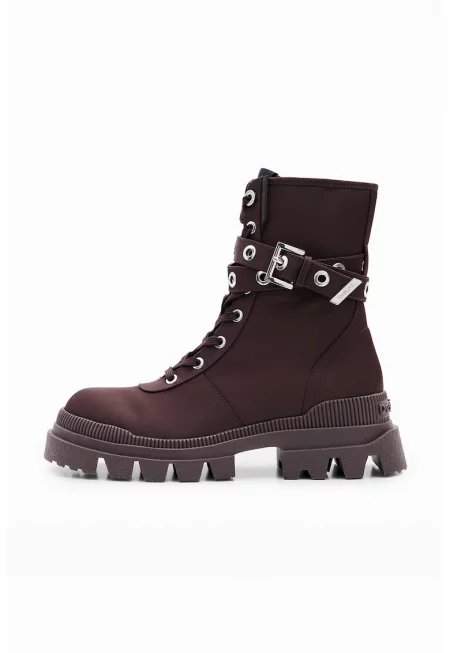 Боти с цип - Тъмнокафяв