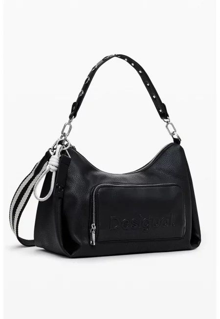 Чанта crossbody  с релефно лого - 21x30.5x16