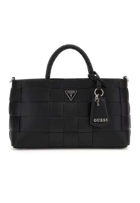 Чанта през рамо от еко кожа с аксесоар лого