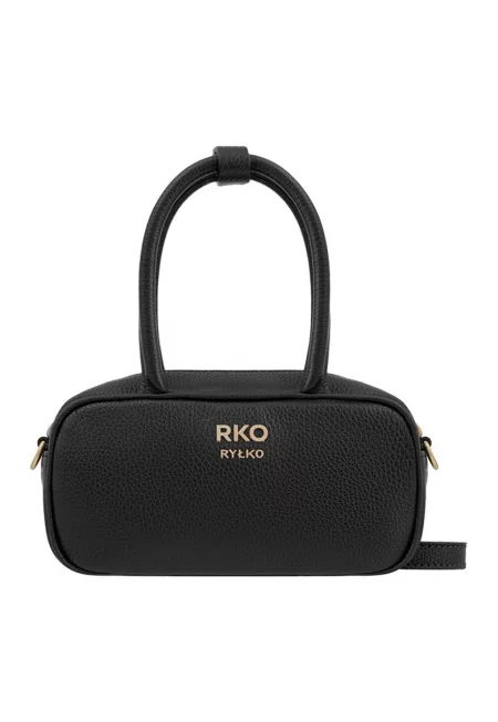 Чанта през рамо от кожа - Черен