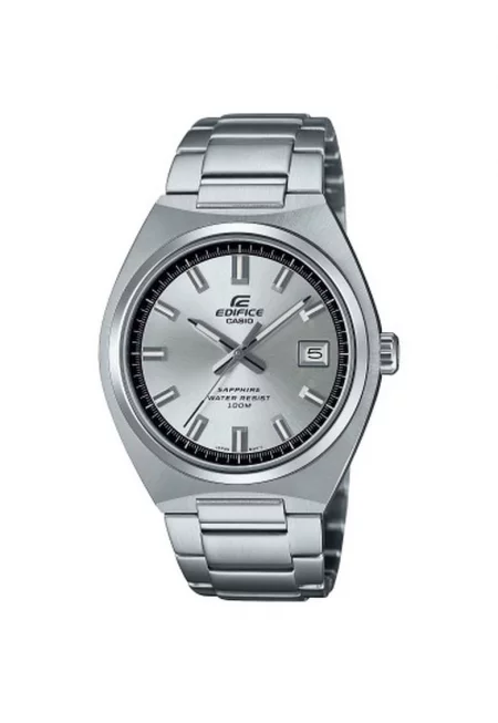 Часовник  Edifice EFB-109D-7AVEF - кварц - сребро - 39 мм - гривна от неръждаема стомана - водоустойчивост 100 м