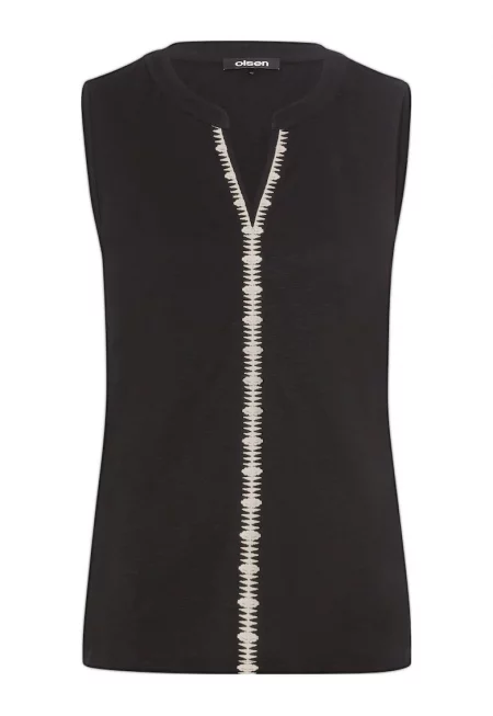 Дамска блуза  11105092 - Памук - Черен