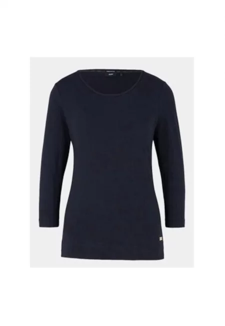 Дамска блуза -  304122910 - Органичен памук - Син - Син