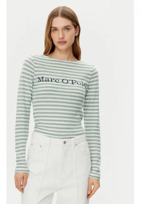 Дамска блуза - Marc O'Polo - 304883217 - Памук - Зелен - Зелен