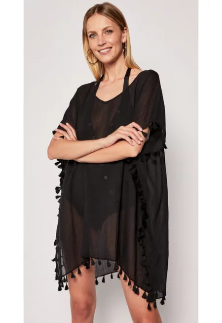 Дамска рокля -  9337611823560 - Памук - Един размер INTL - Черна