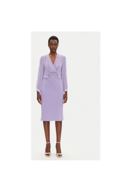 Дамска рокля  CFC0123289003 - Полиестер - Лилав