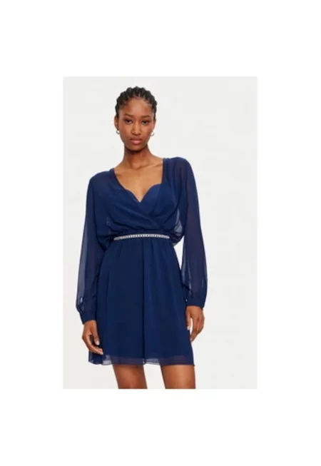 Дамска рокля - Ринасименто - 304917776 - Полиестер - Син