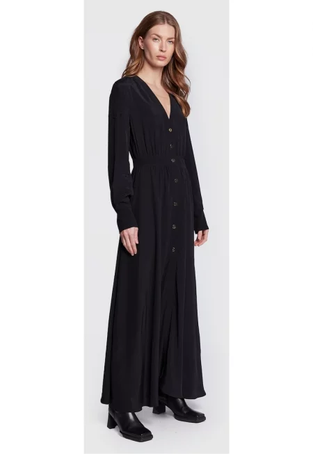 Дамска рокля -  Вискоза - 301258780 - Черен