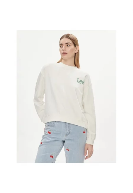Дамска спортна блуза -  592592 - Екрю - Памук