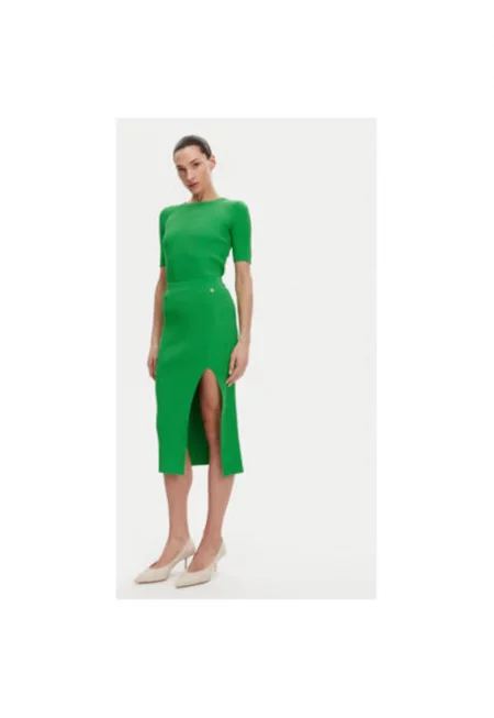 Дамска тениска -  304772412 - Вискоза/Полиамид - Зелена - Зелен