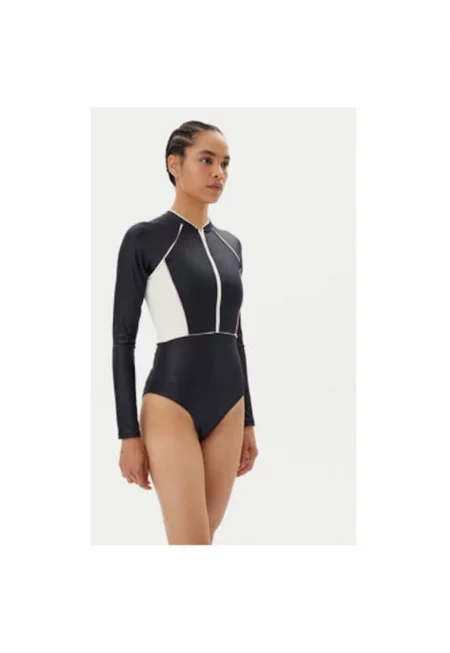 Дамски бански костюм  PT3843SOB001 - Рециклиран полиестер/еластан - Черен - Черен