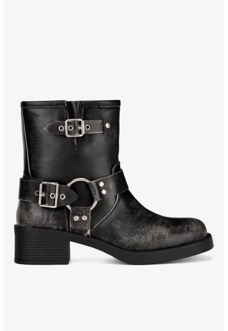 Дамски ботуши  5905588929598 - Синтетични - Черни - Черен