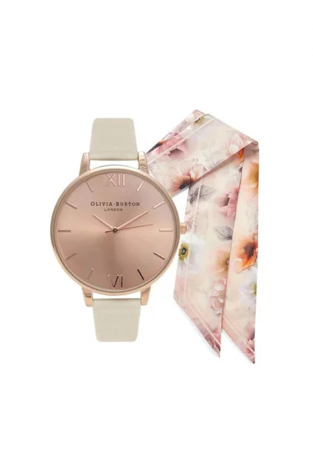 Дамски часовник -  Vegan Friendly OBGSET51 - Комплект с шал