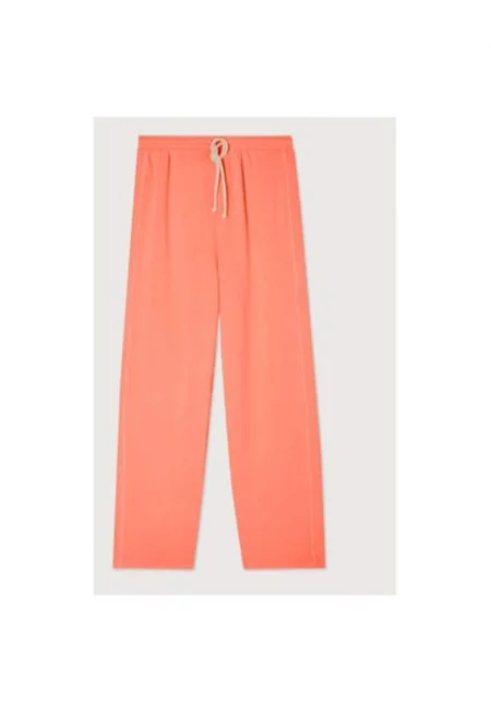 Дамски панталон -  303178345 - Памук - Оранжев