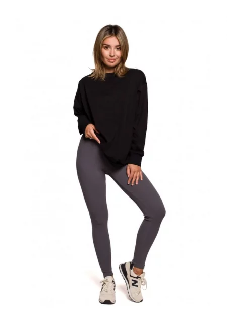 Дамски панталон - Памук/Еластан - Антрацитно сиво