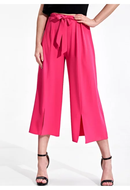 Дамски панталон -  розов - полиестер - елегантен дизайн - удобен