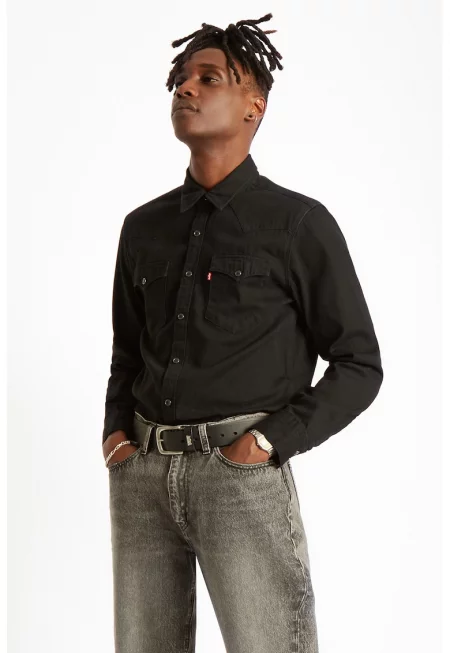 Дънкова риза Barstow с джобове