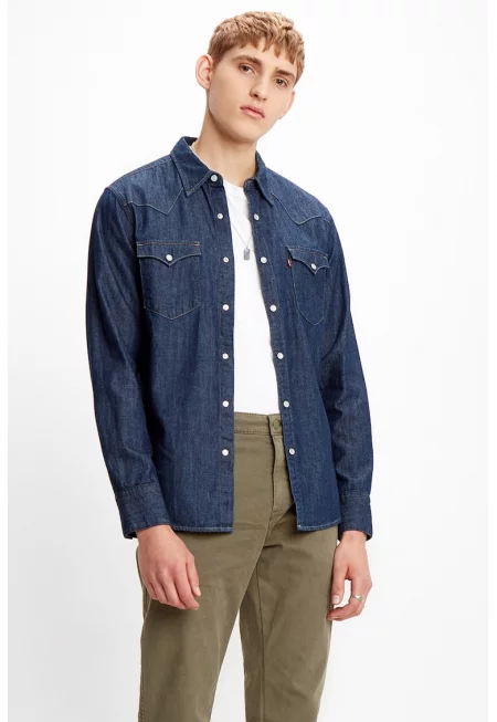 Дънкова риза Barstow Western - Тъмносин