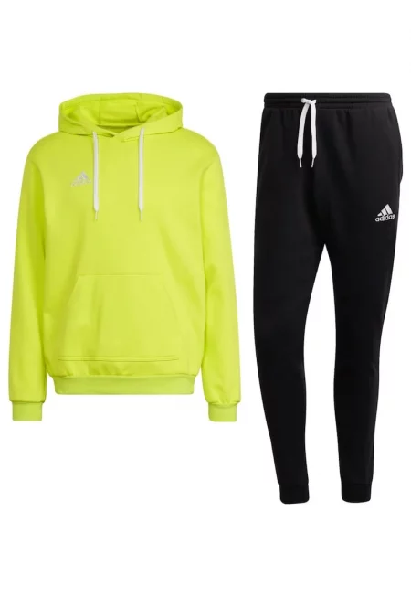 Entrada 22 Cotton Blend Tracksuit - Черен/Лайм зелено