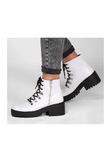 Ежедневни дамски ботуши  49058 Wht White - Albsss