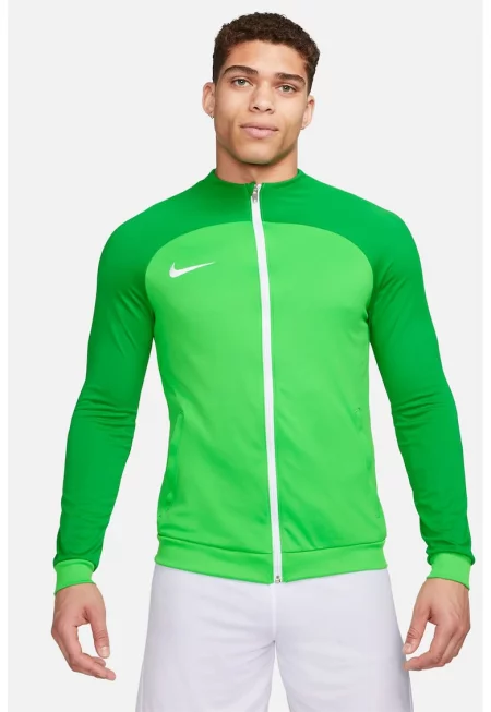 Фитнес суитшърт Academy с Dri-FIT и цип - Зелен