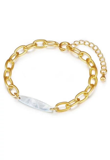 Гривна с 14К златно покритие - Златист