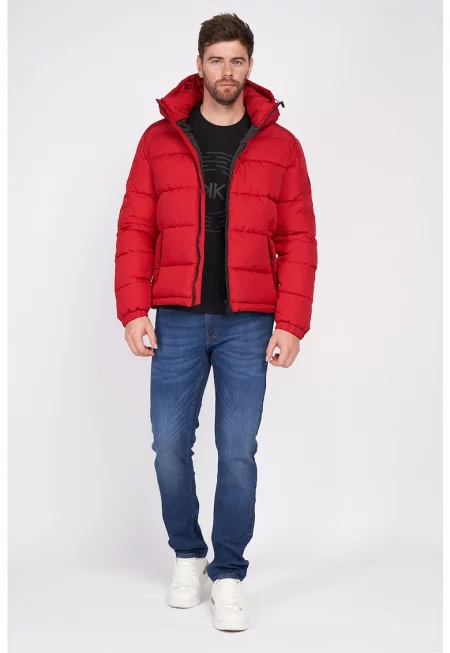 Капитонирано зимно яке с качулка