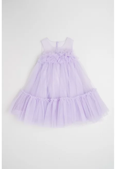 Комби рокля без ръкави - Лилав
