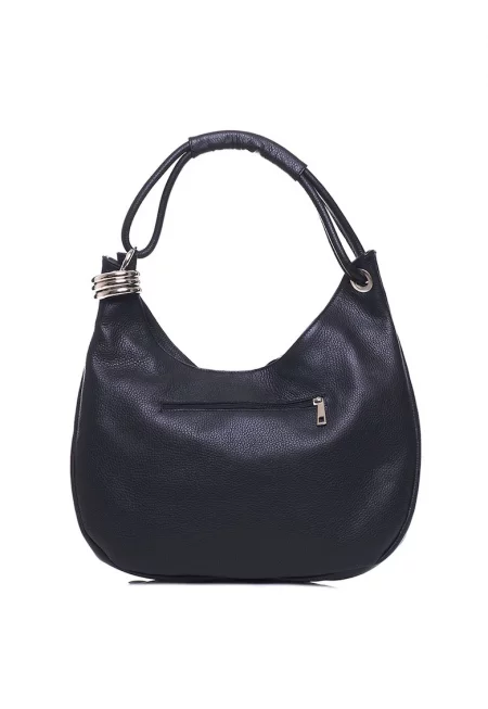 Кожена чанта Alba - Черен